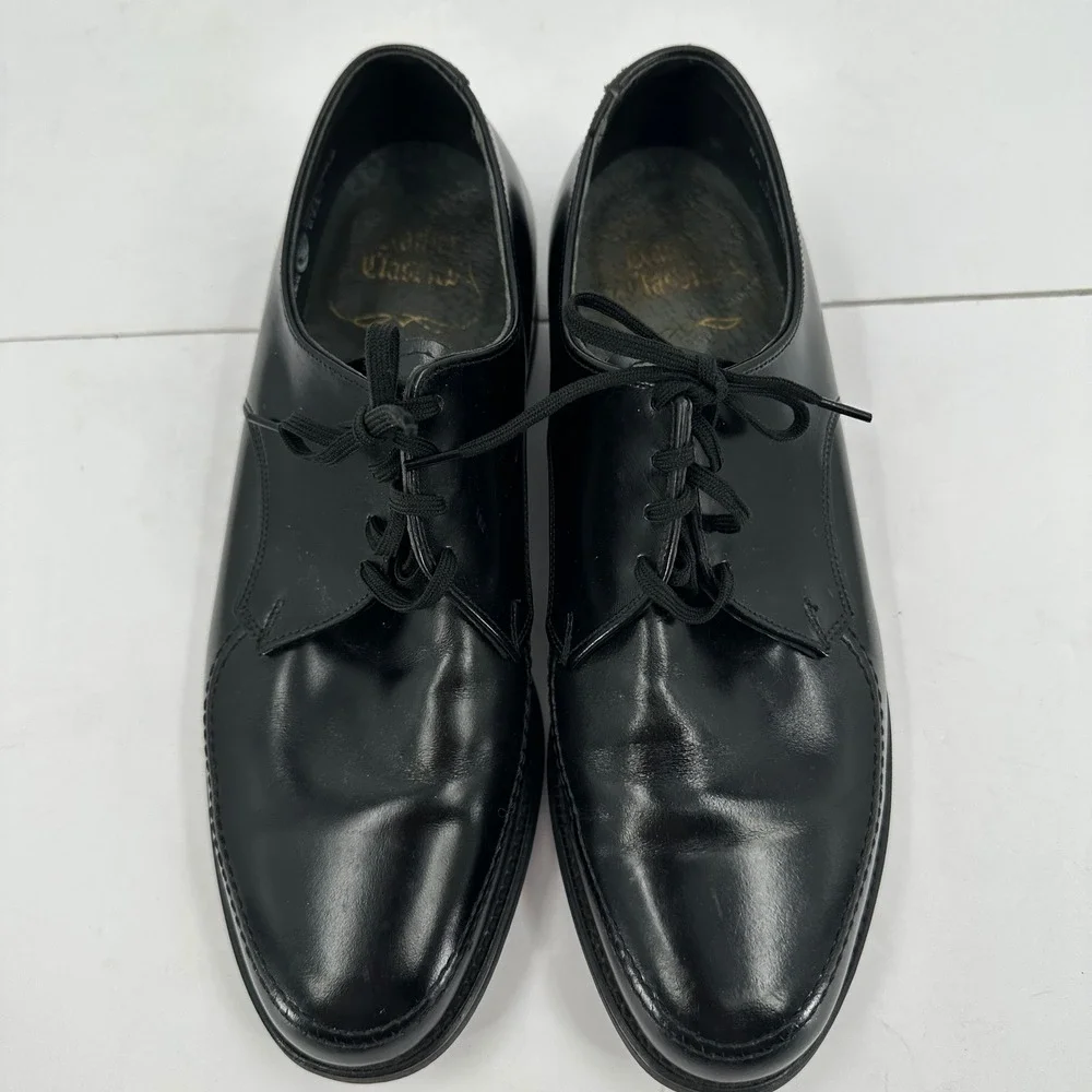 Goodyear Mens‎ Black Leather Oxford Dress Shoes Lace Up Formal Work Size 8.5 E